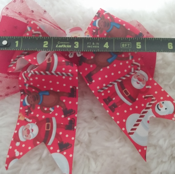 ❤️ HOST PICK ❤️ Nwot hand crafted Christmas 4 pc hair clip bundle - Picture 7 of 8